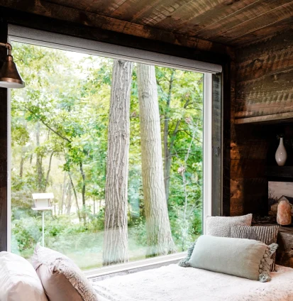 Endure White Picture Window - Bedroom