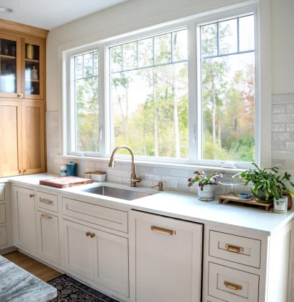White Aspect Casement and Fixed Casement Windows - Kitchen 1