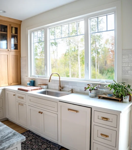 White Aspect Casement and Fixed Casement Windows - Kitchen 1
